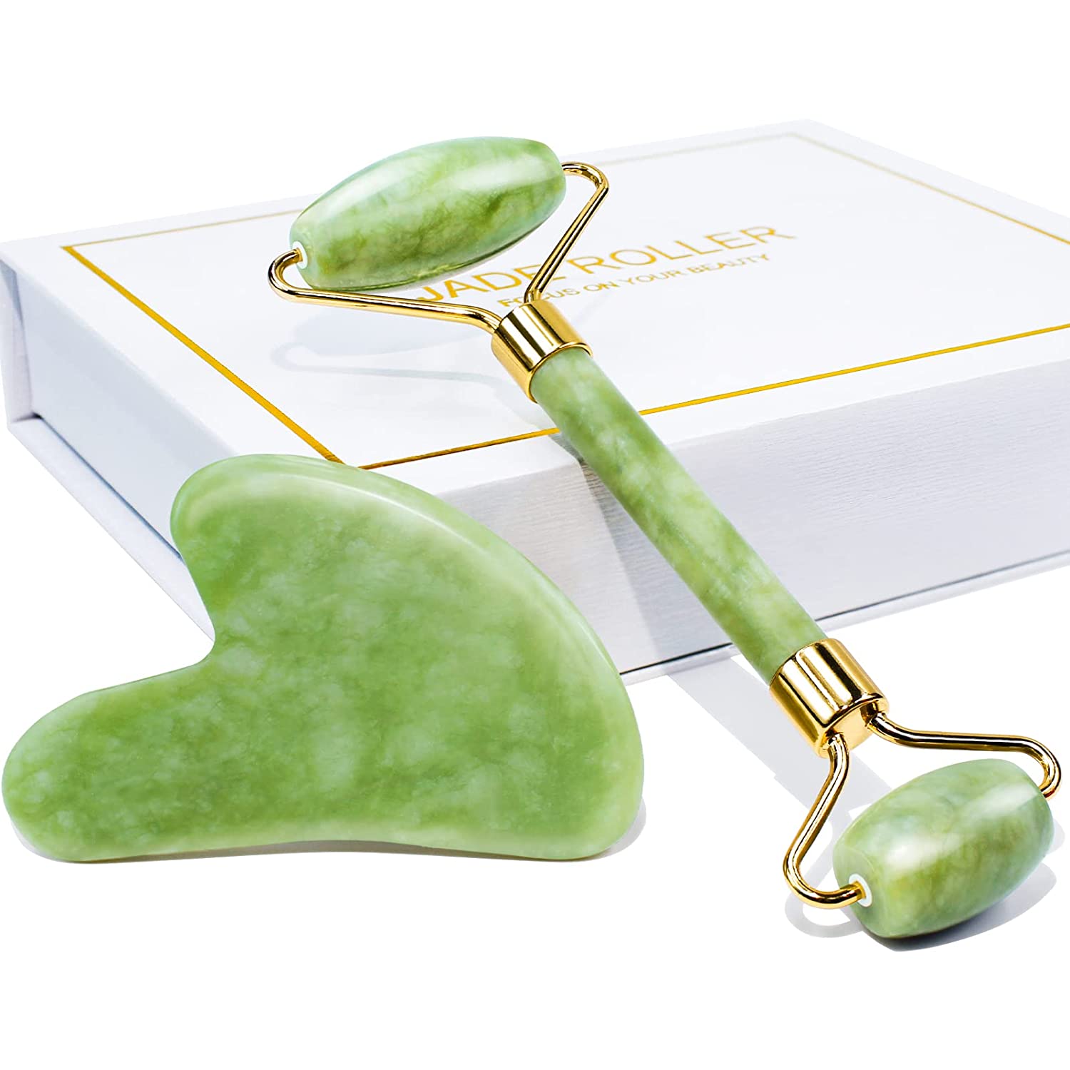 Verela Jade Roller & Gua Sha set - produktová fotografie
